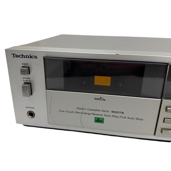 Technics RS-M227X Stereo Cassette Deck Tape Player (dbx) — For Parts/Repair - Picture 2 of 8